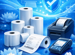 GIẤY IN NHIỆT TH HOA SEN PAPER: GIẢI PHÁP IN BILL SẮC NÉT & BẢO VỆ MÁY IN TỐI ƯU